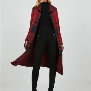 Red plaid lightweight jacket